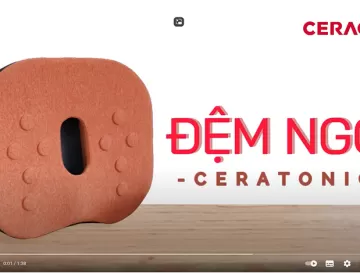 [CERAGEM] GIỚI THIỆU ĐỆM NGỒI CERATONIC