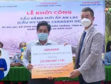 Lễ khởi công Cầu Hy Vọng Ceragem 02 ngày 5/5/2021