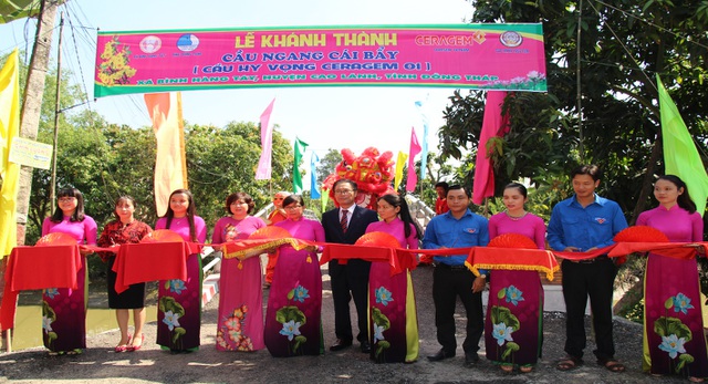 Công ty Ceragem khánh thành cây cầu mang tên Hy Vọng tại Đồng Tháp