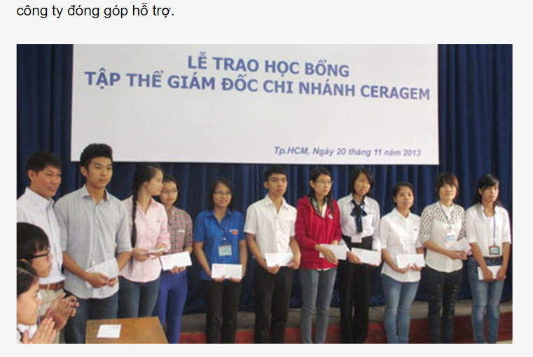 Ceragem VN Trao 38 Suất Học Bổng